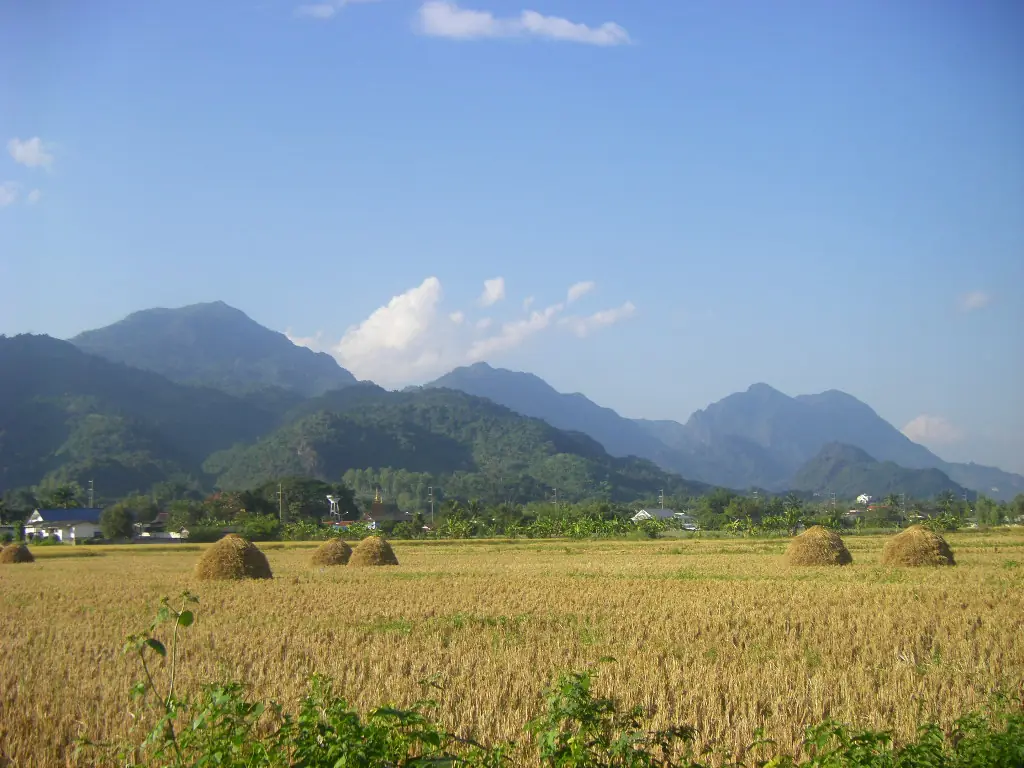 ทิวเขาและทุ่งนาที่ผู้ถ่ายระบุว่าเป็นดอยนางนอน ภาพจาก Wikimedia Commons ผู้ถ่าย mtspeth สัญญา CC BY-SA 3.0 ไม่ลงวันที่ถ่ายในรายละเอียดที่เราอ่าน เป็นภาพประกอบและเรายังไม่ยืนยันมุมถ่าย